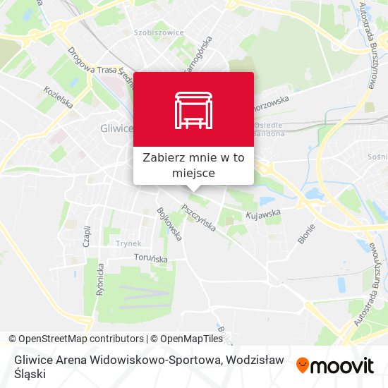 Mapa Gliwice Arena Widowiskowo-Sportowa