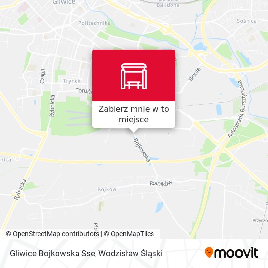 Mapa Gliwice Bojkowska Sse