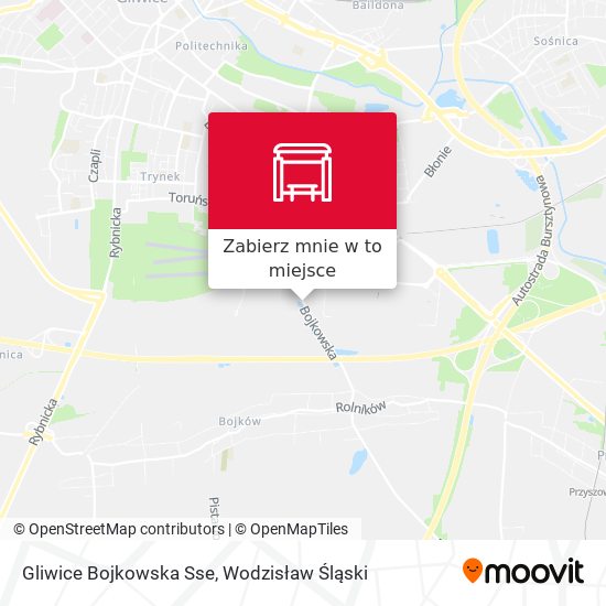 Mapa Gliwice Bojkowska Sse