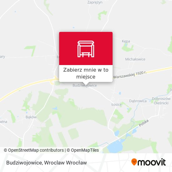 Mapa Budziwojowice