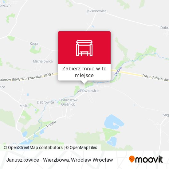 Mapa Januszkowice - Wierzbowa
