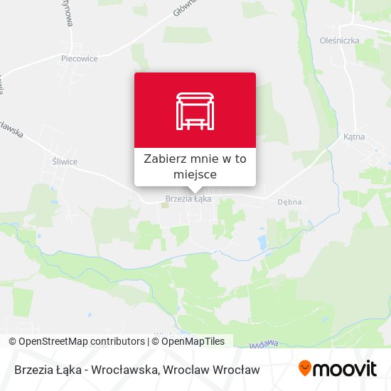 Mapa Brzezia Łąka - Wrocławska