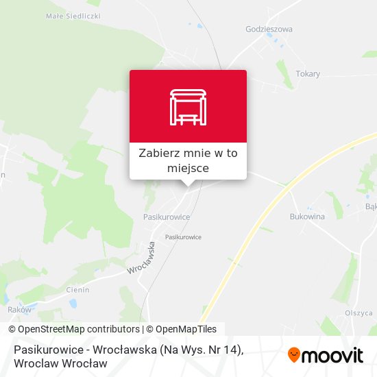 Mapa Pasikurowice - Wrocławska (Na Wys. Nr 14)