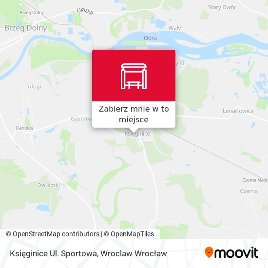 Mapa Księginice Ul. Sportowa