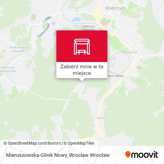 Mapa Mieroszowska-Glinik Nowy