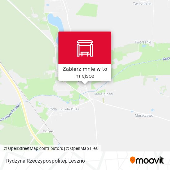 Mapa Rydzyna Rzeczypospolitej