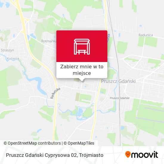 Mapa Pruszcz Gdański Cyprysowa 02