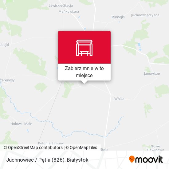 Mapa Juchnowiec / Pętla (826)
