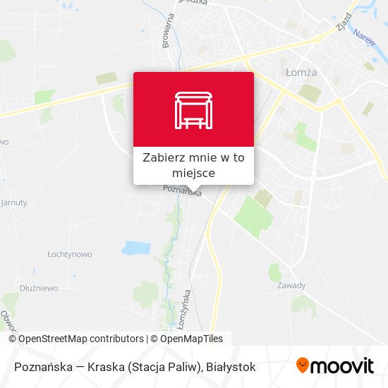 Mapa Poznańska — Kraska (Stacja Paliw)