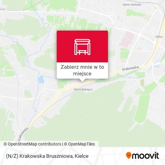 Mapa (N/Ż) Krakowska Bruszniowa