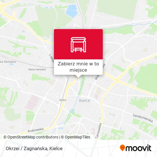 Mapa Okrzei / Zagnańska