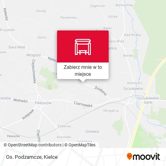 Mapa Os. Podzamcze