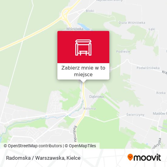 Mapa Radomska / Warszawska