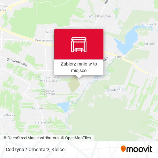 Mapa Cedzyna / Cmentarz