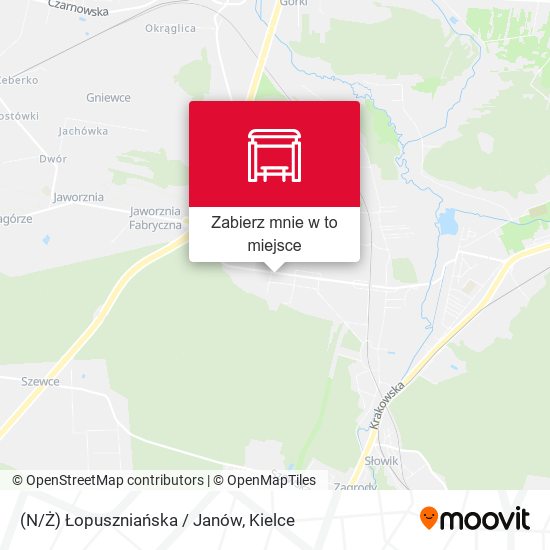 Mapa (N/Ż) Łopuszniańska / Janów