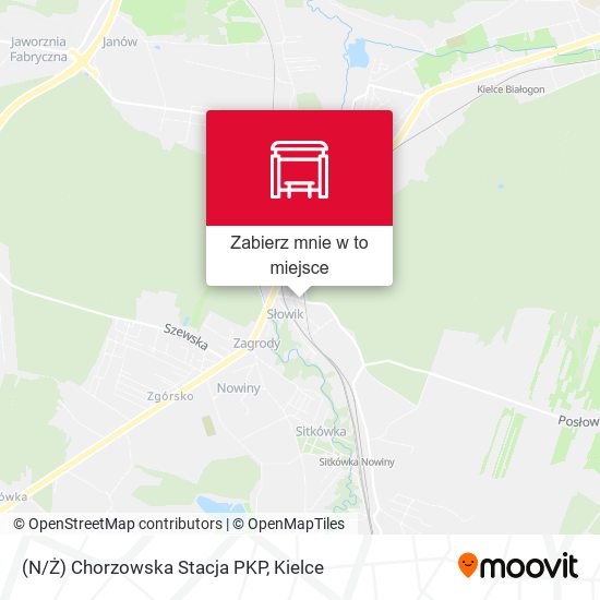 Mapa (N/Ż) Chorzowska Stacja PKP