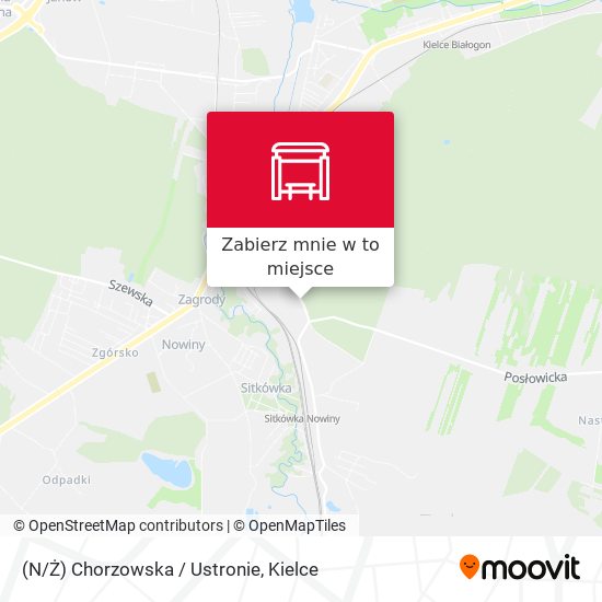 Mapa (N/Ż) Chorzowska / Ustronie