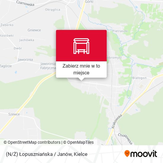 Mapa (N/Ż) Łopuszniańska / Janów