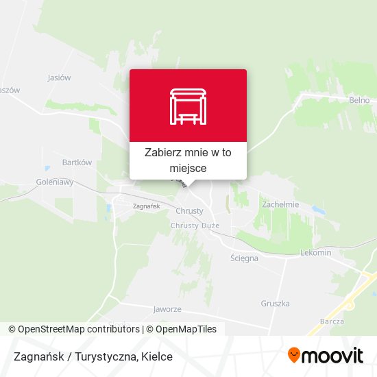 Mapa Zagnańsk / Turystyczna