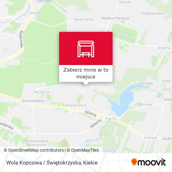 Mapa Wola Kopcowa / Świętokrzyska