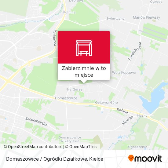 Mapa Domaszowice / Ogródki Działkowe