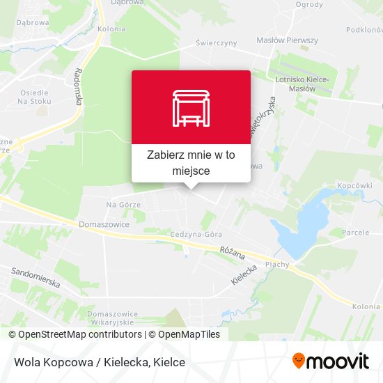 Mapa Wola Kopcowa / Kielecka