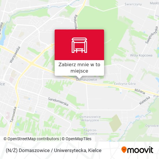 Mapa (N / Ż) Domaszowice / Uniwersytecka