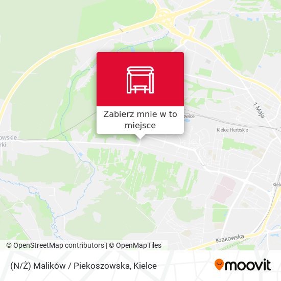 Mapa (N/Ż) Malików / Piekoszowska