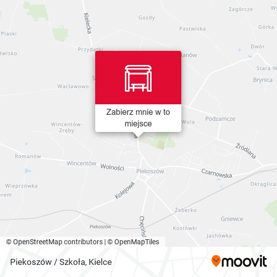 Mapa Piekoszów / Szkoła