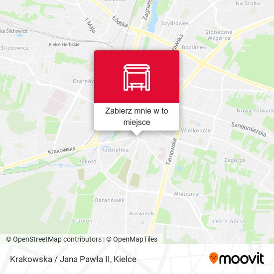 Mapa Krakowska / Jana Pawła II