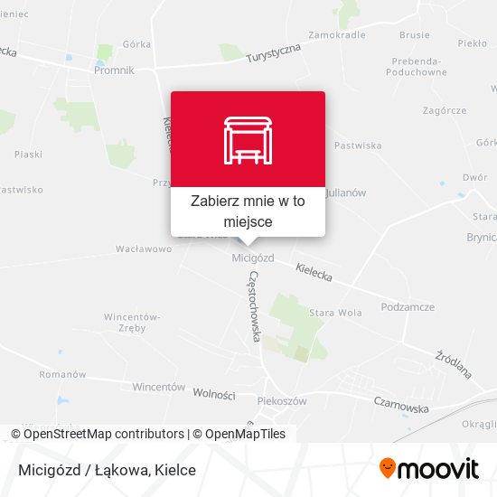 Mapa Micigózd / Łąkowa