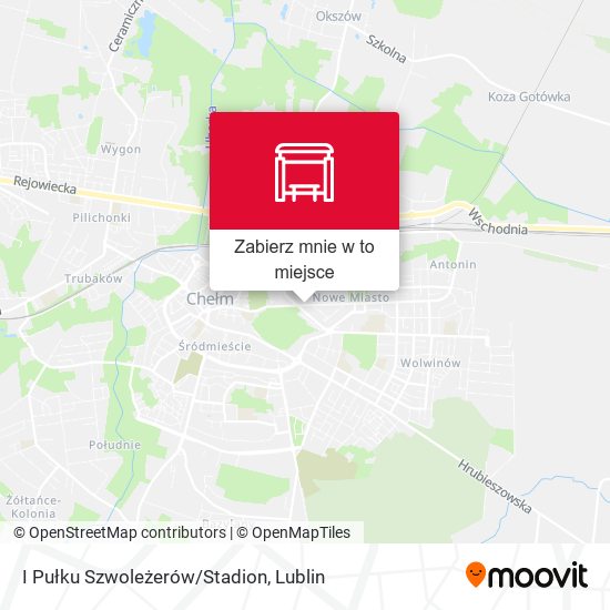 Mapa I Pułku Szwoleżerów/Stadion