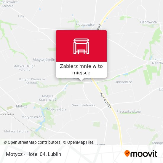 Mapa Motycz - Hotel 04