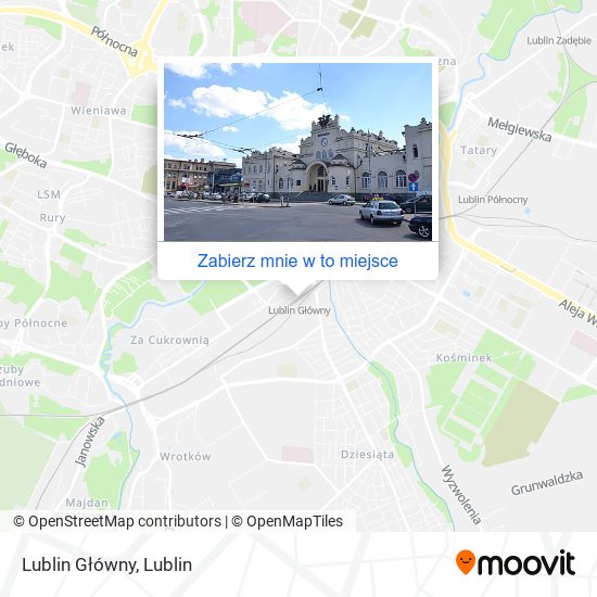 Mapa Lublin Główny