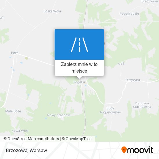 Mapa Brzozowa