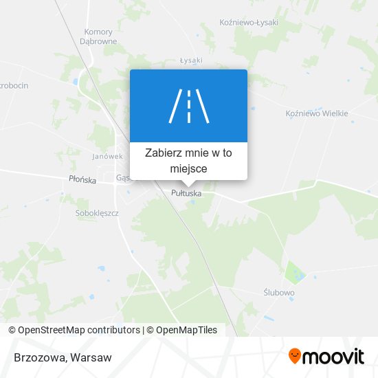 Mapa Brzozowa