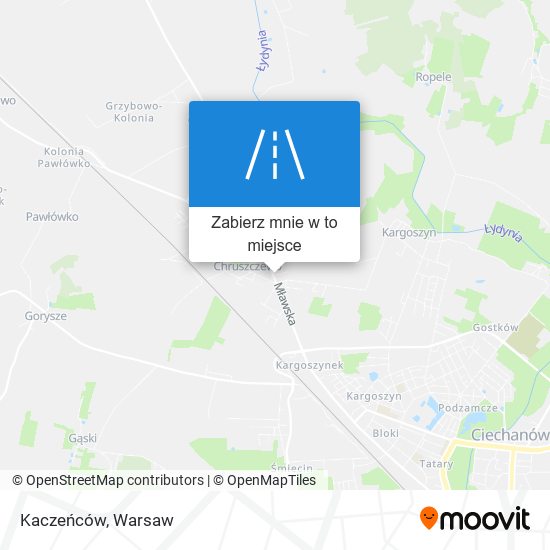 Mapa Kaczeńców