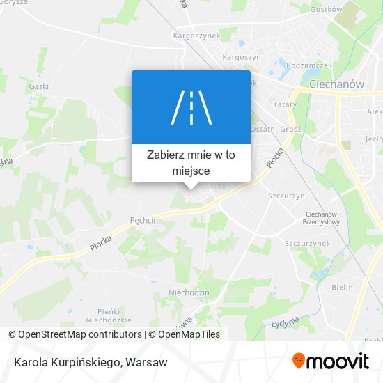 Mapa Karola Kurpińskiego