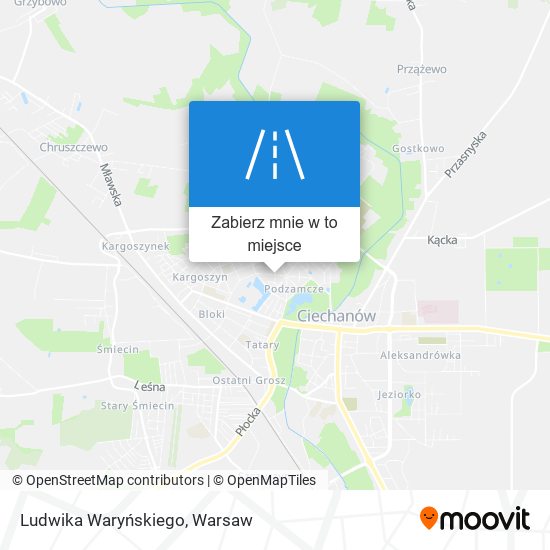 Mapa Ludwika Waryńskiego