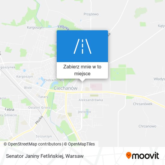 Mapa Senator Janiny Fetlińskiej