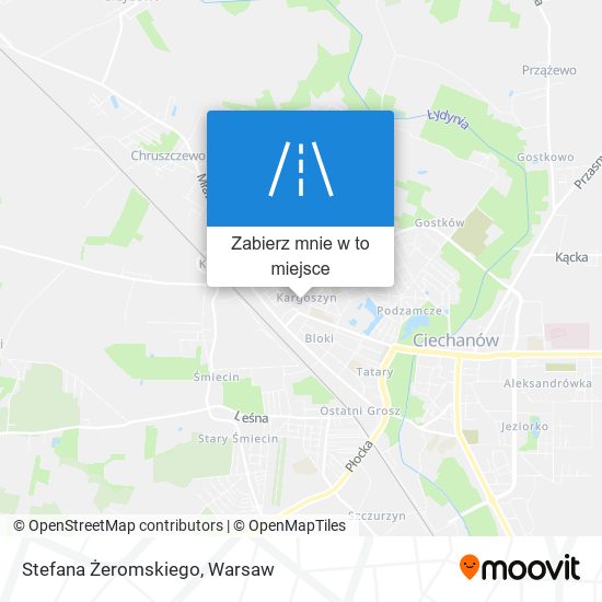 Mapa Stefana Żeromskiego