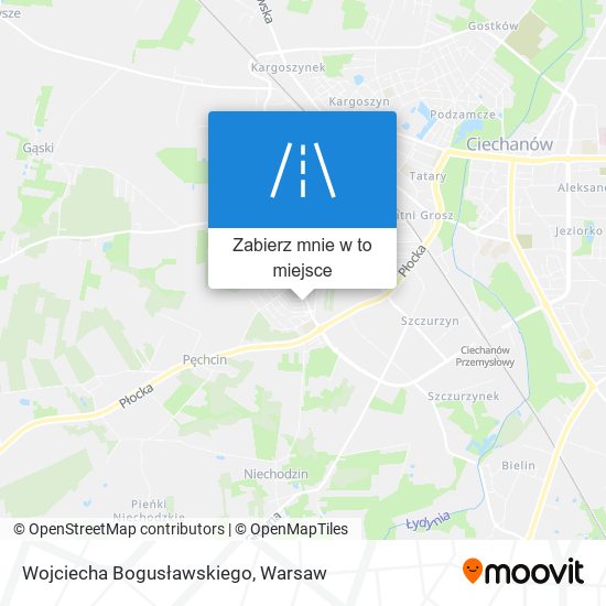 Mapa Wojciecha Bogusławskiego