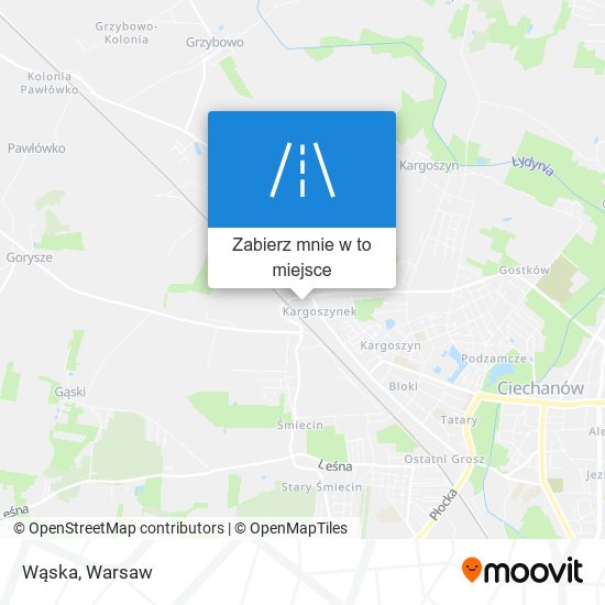 Mapa Wąska