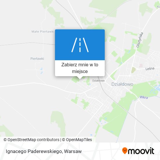 Mapa Ignacego Paderewskiego