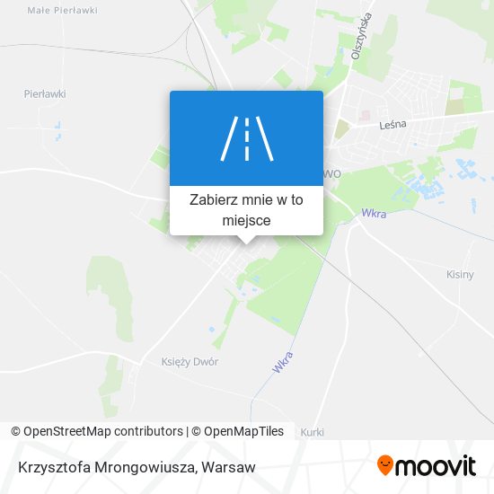 Mapa Krzysztofa Mrongowiusza