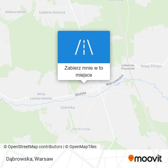 Mapa Dąbrowska