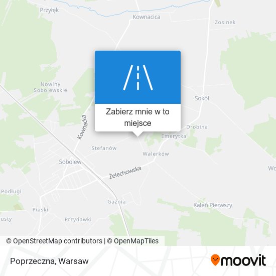 Mapa Poprzeczna