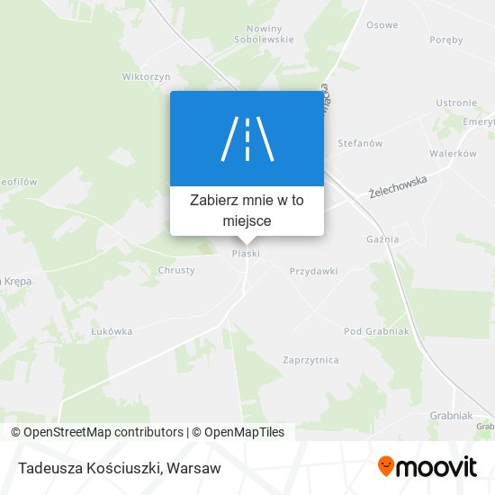 Mapa Tadeusza Kościuszki