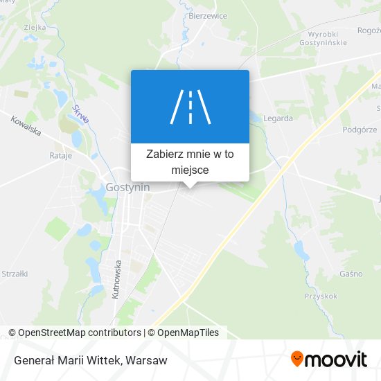 Mapa Generał Marii Wittek