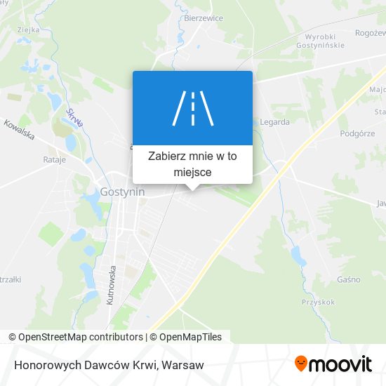 Mapa Honorowych Dawców Krwi